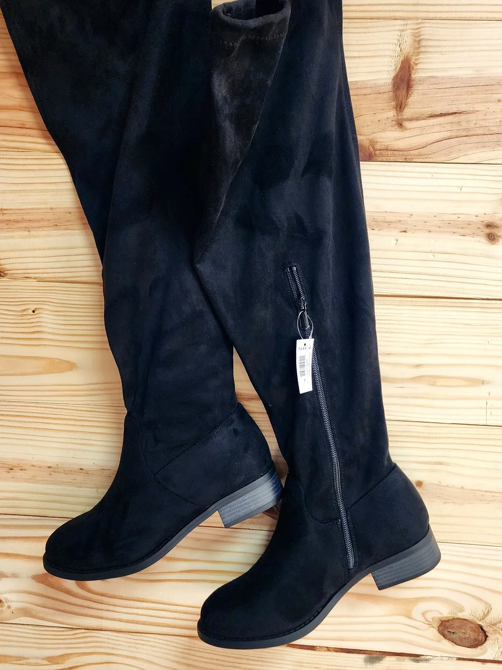 torrid Black Suede Over-the-Knee Boots Size 7